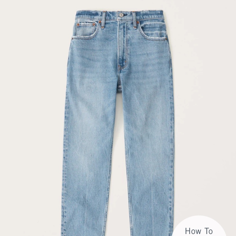 High Rise Mom Jeans Abercrombie and Fitch 32/14R